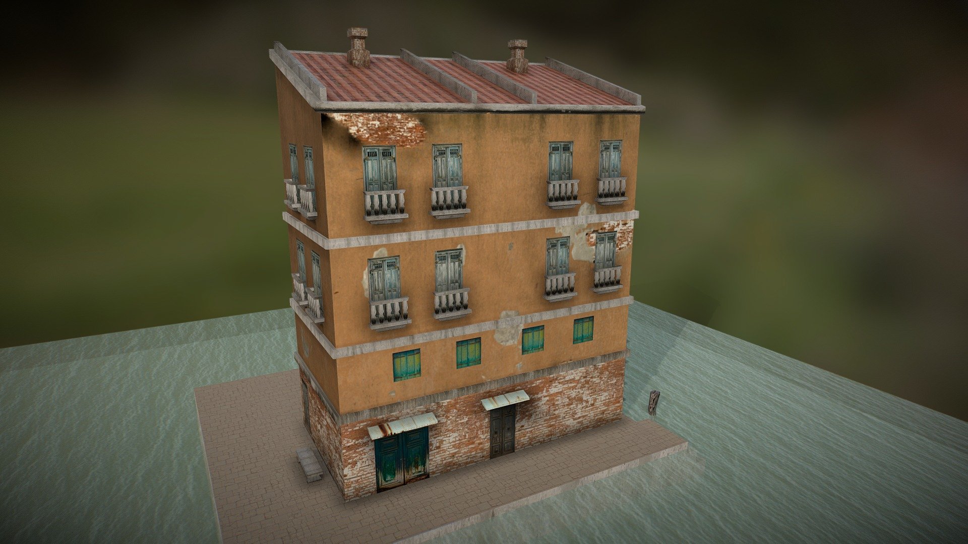 Venice Building LOW POLY