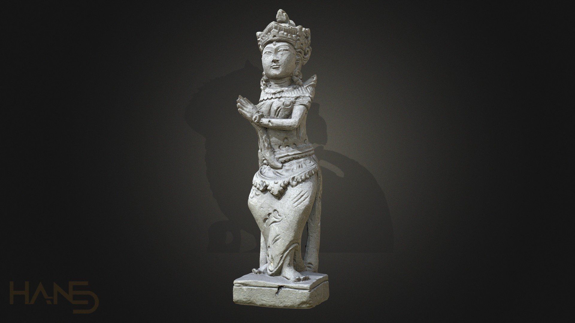 Thai Female Sandstone Sculpture (Free)