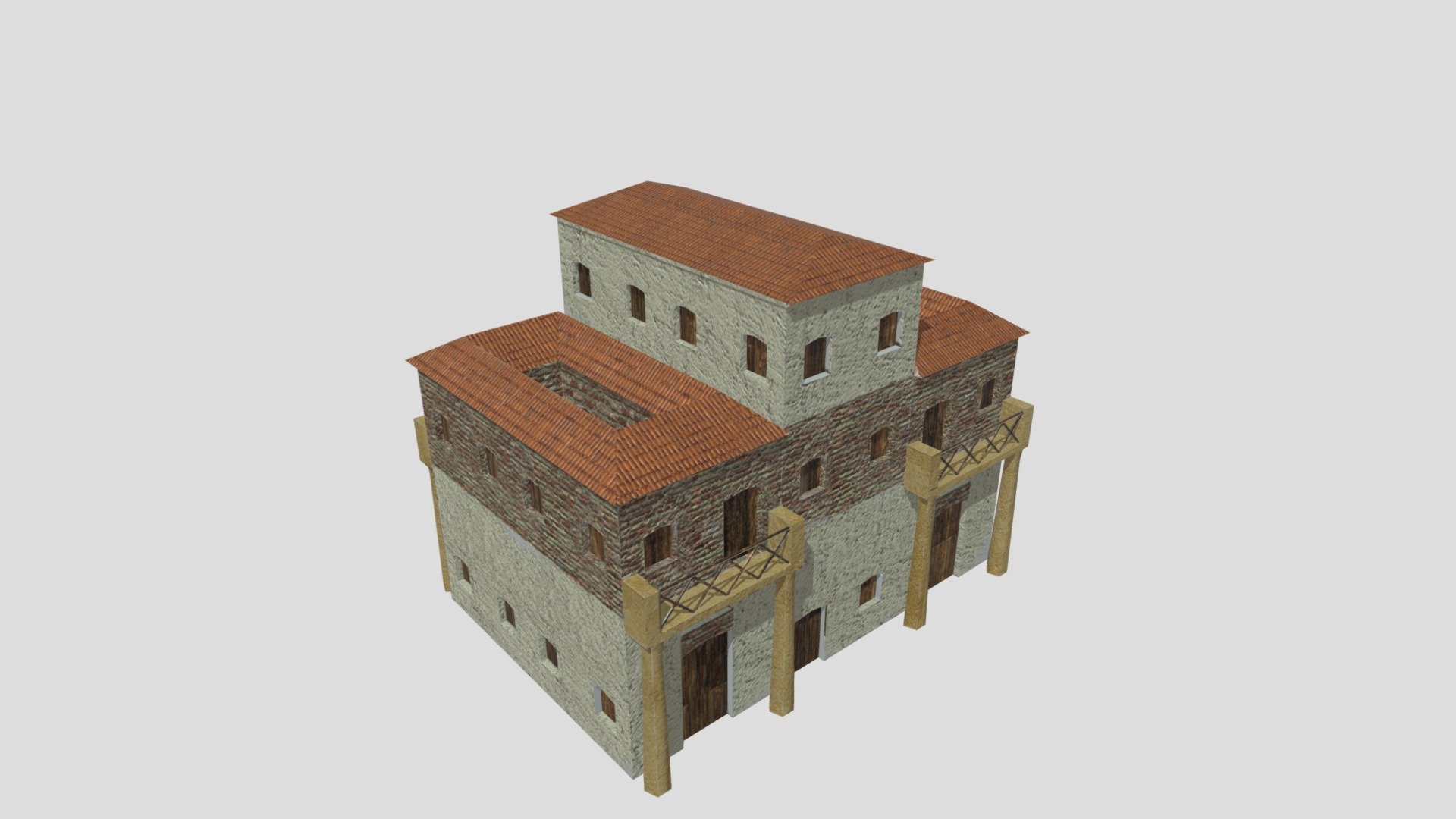 Low Poly Roman Insula 2 (WIP)