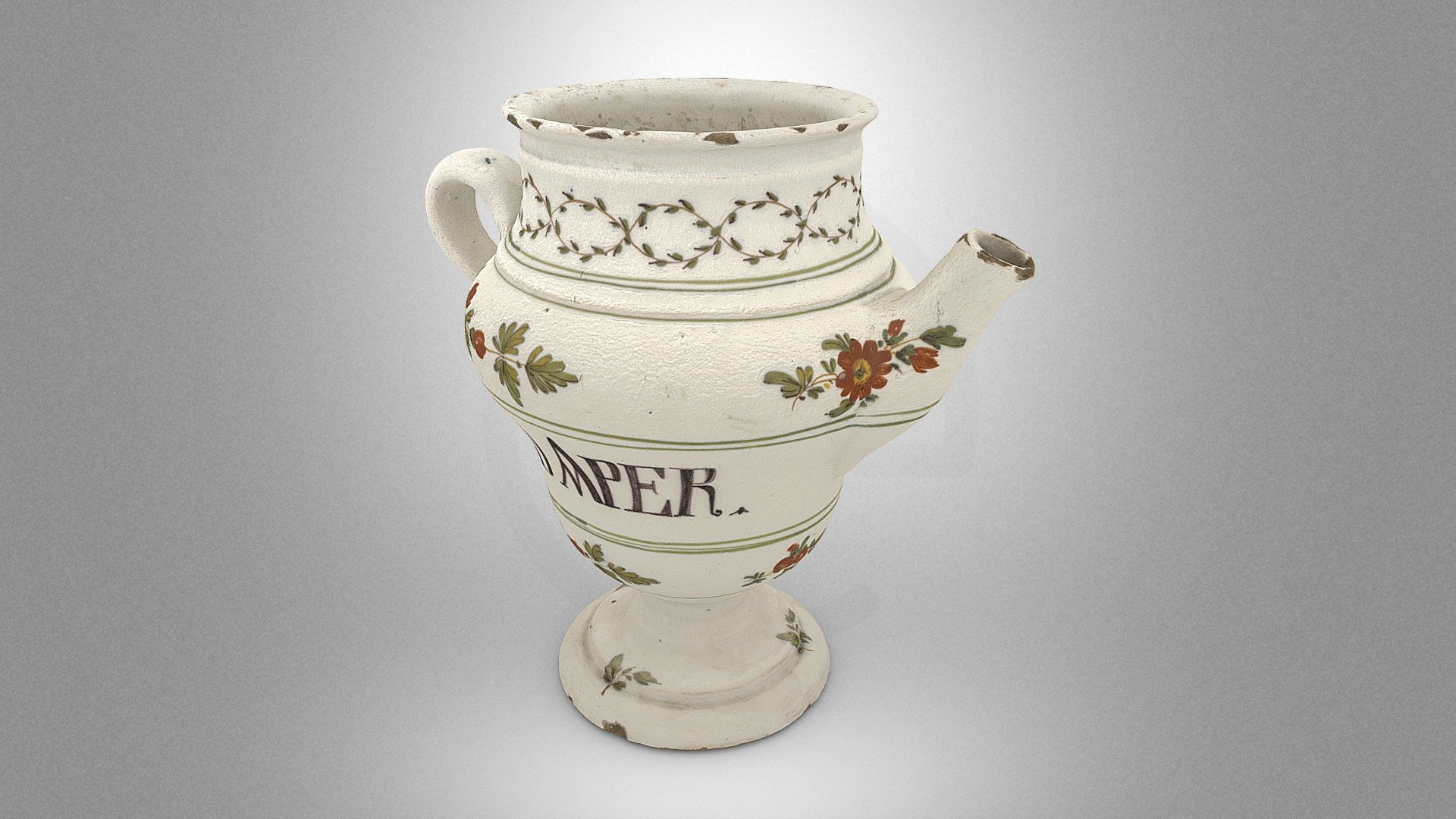Apothecary vessel for the five-root syrup