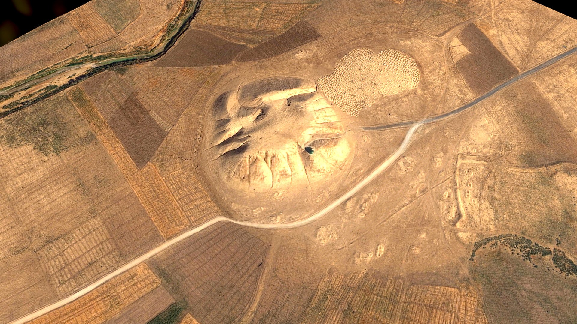 Ancient Archaeology site on Khabur River