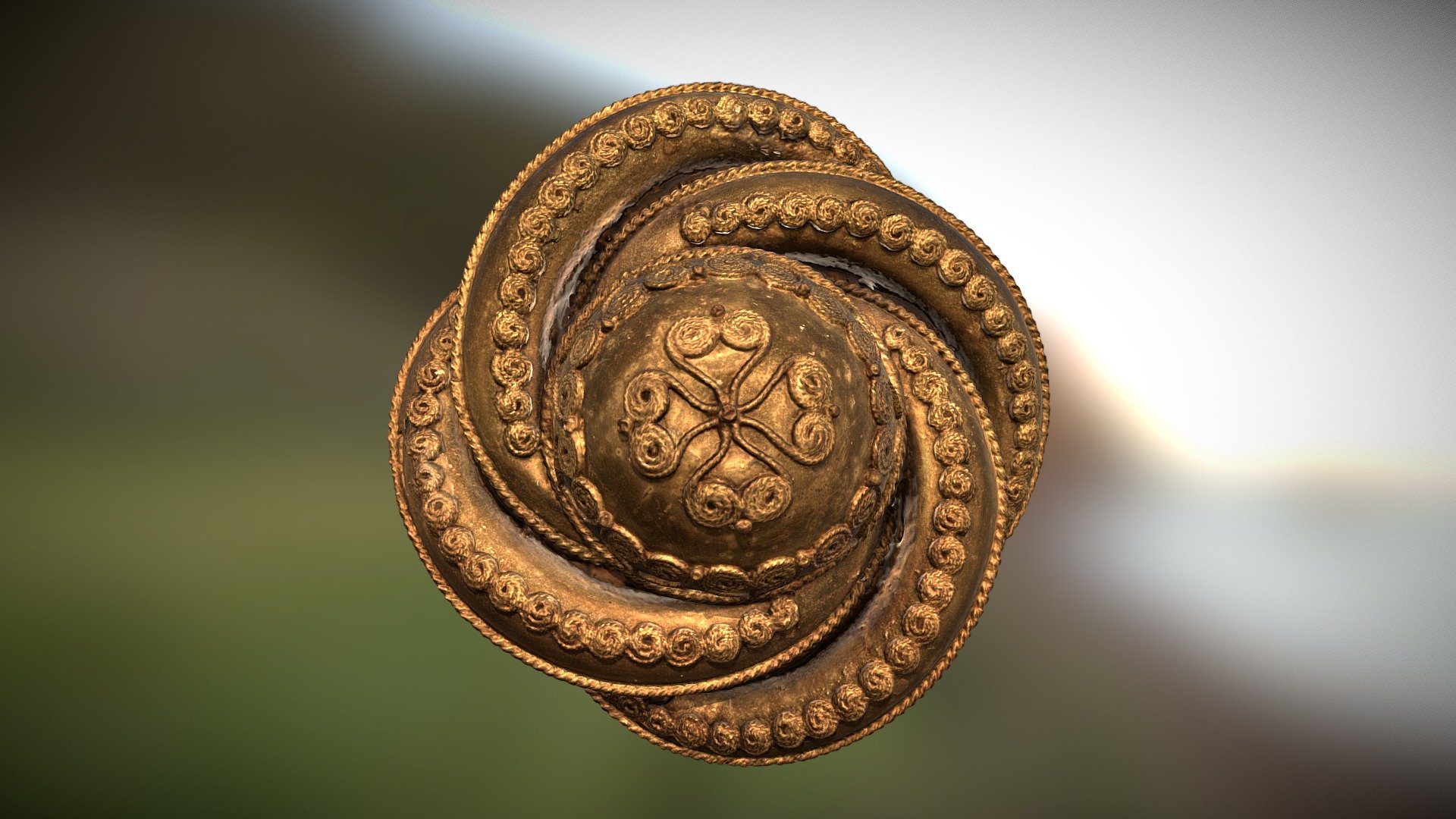 English Gold Brooch