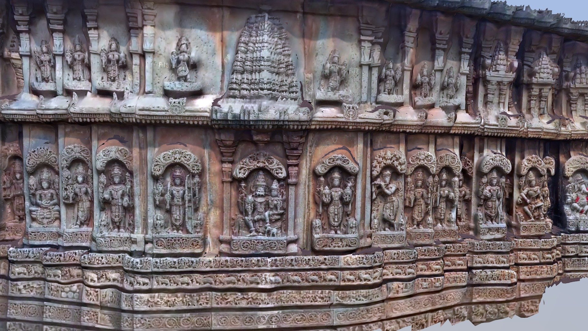 Channakeshwara Temple Wall 3D Scan