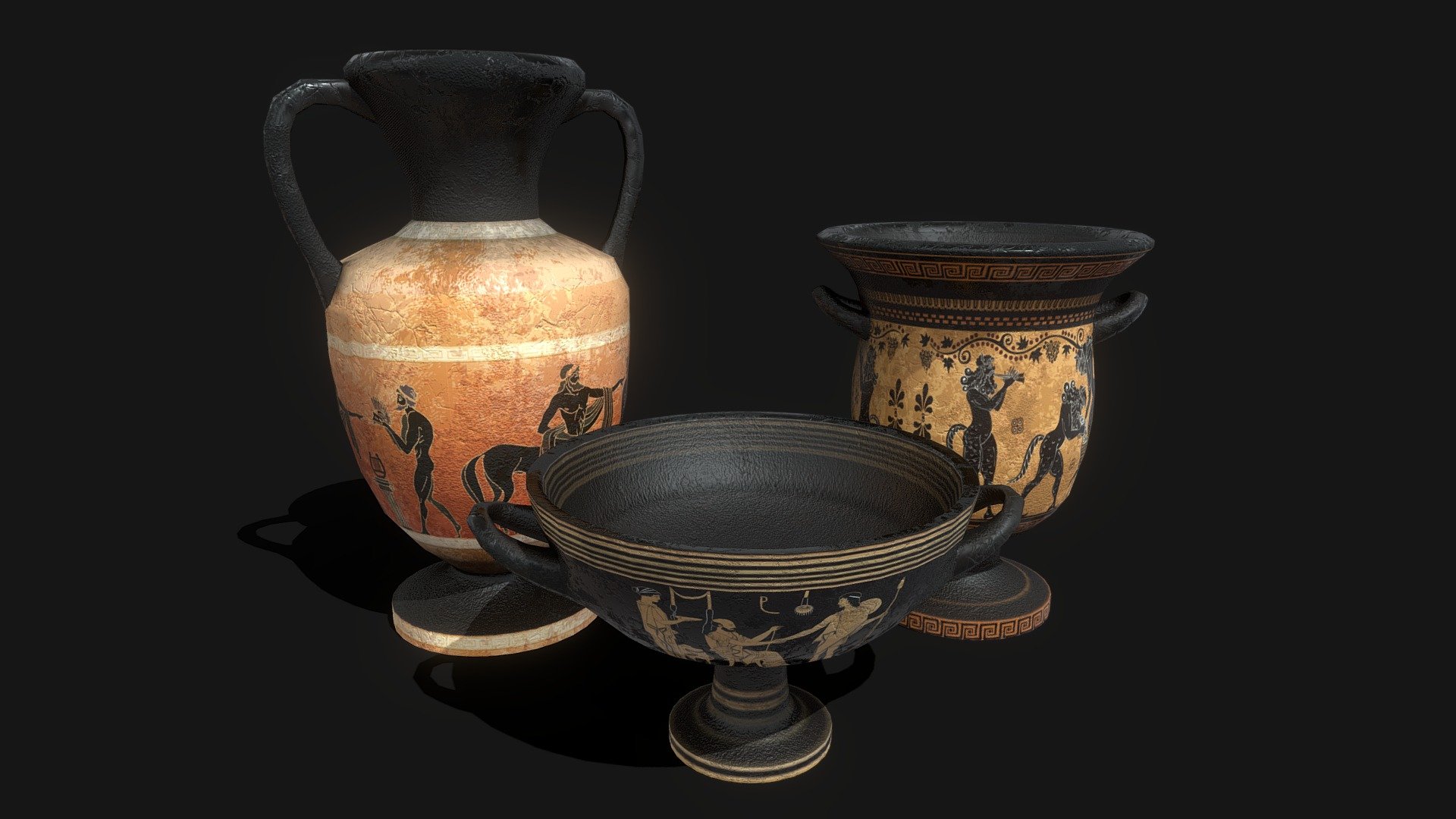 PBR Greek Pottery