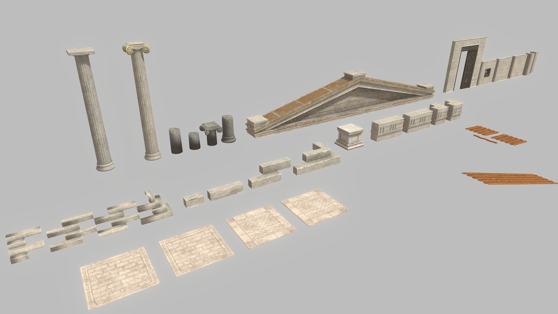 Ancient Temple Modular Kit