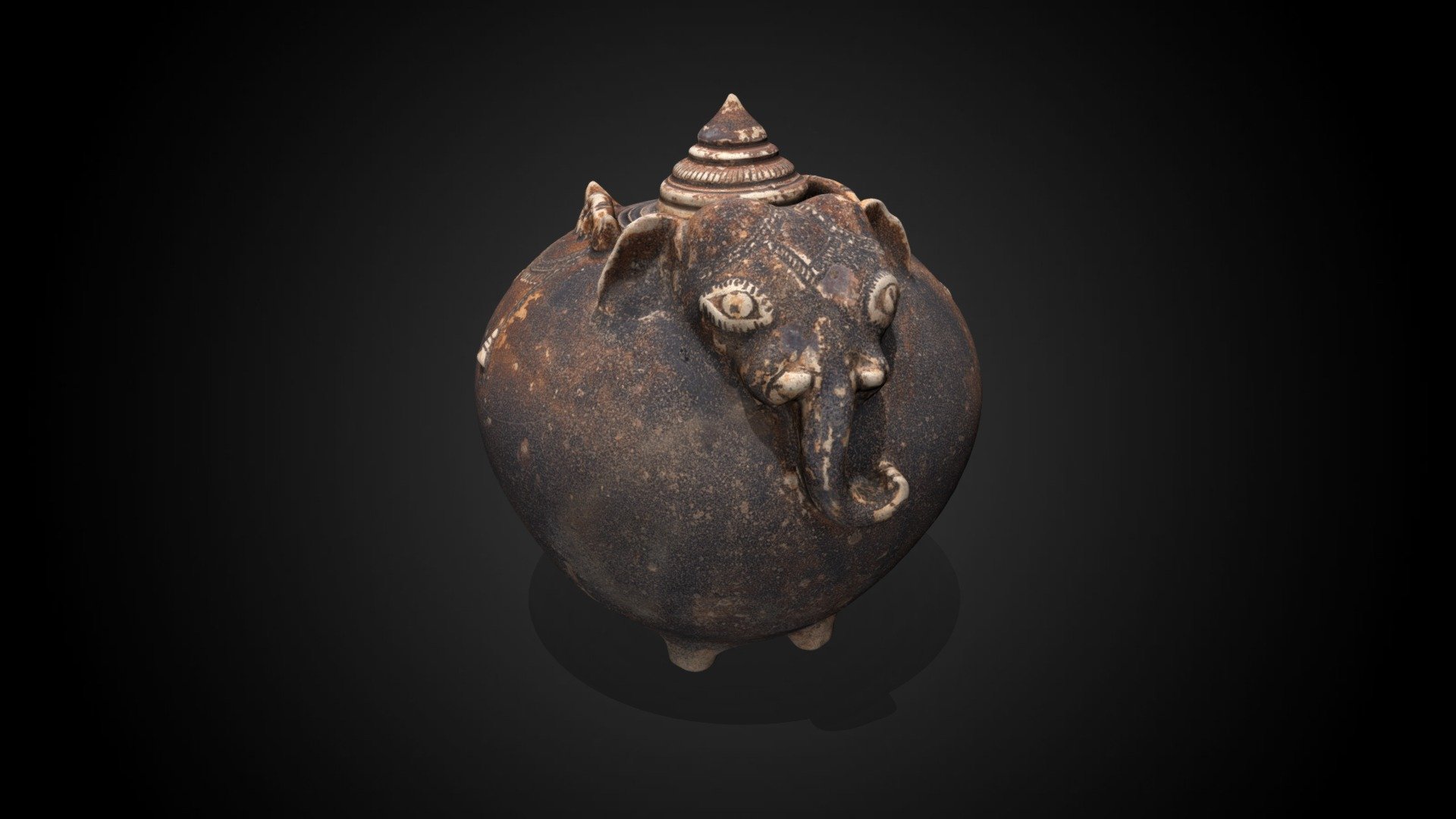 Khmer Elephant Jar, c. 1230 CE