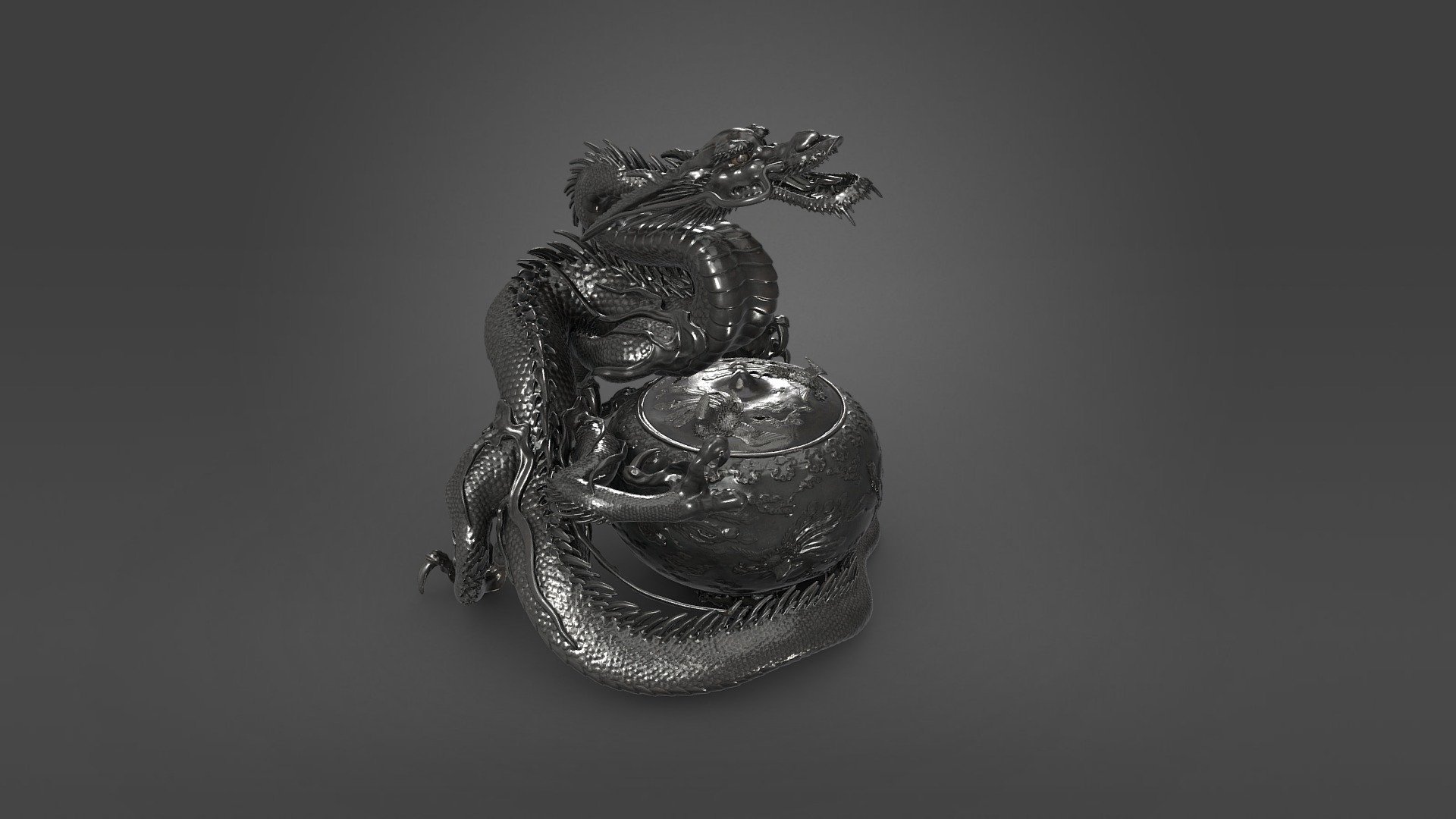 Dragon incense burner