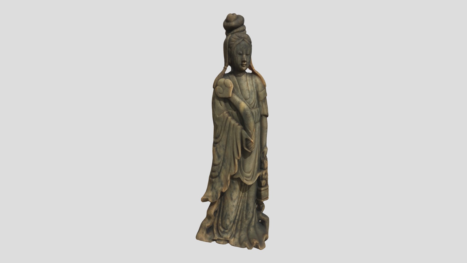 Chinese Soapstone Statue of Goddess