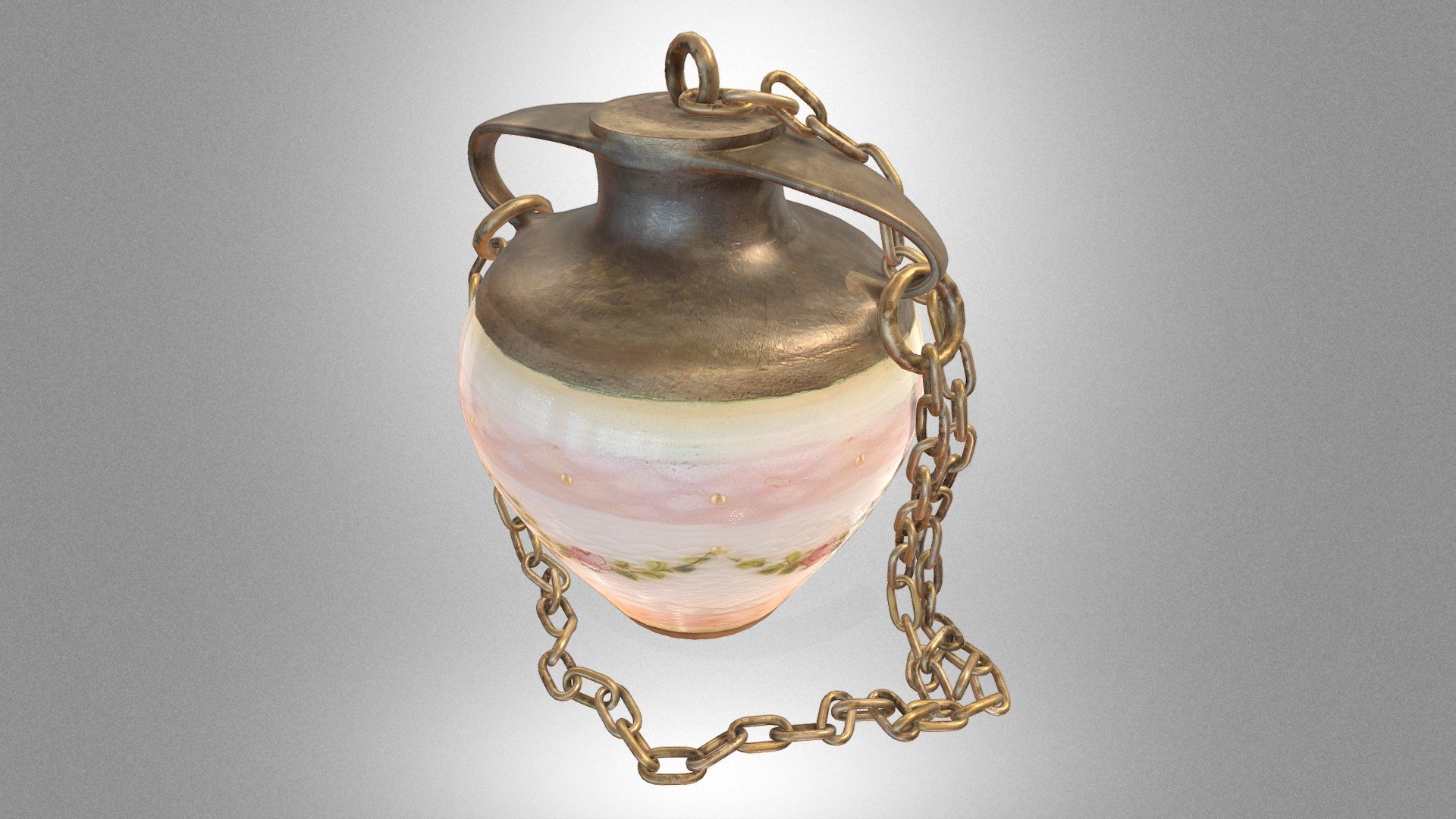 Bottle with a chain