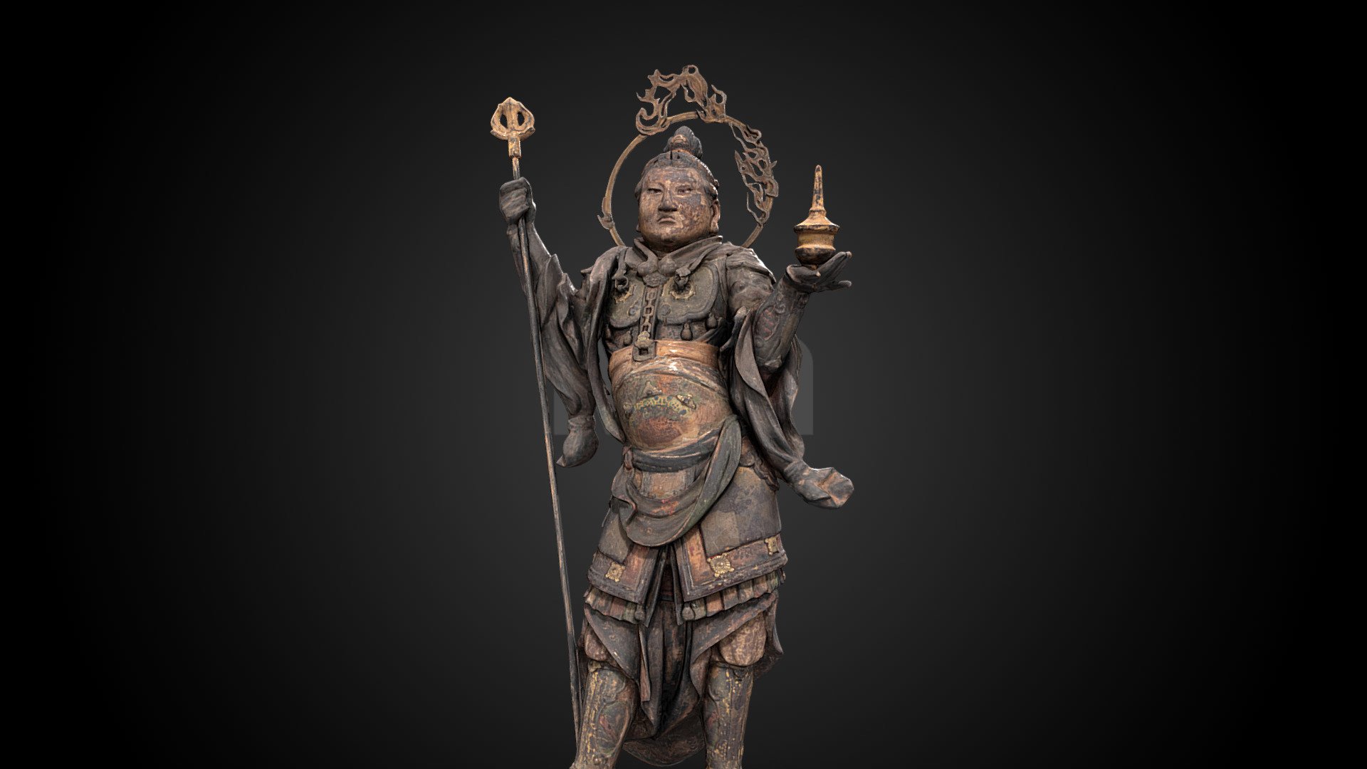 Bishamonten, Guardian of the North, 13th C CE