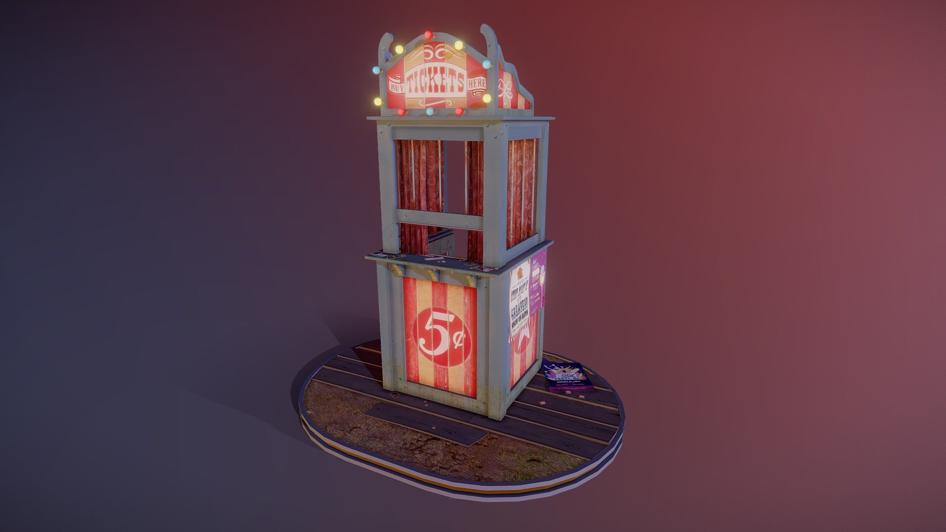 1970's Ticket Booth