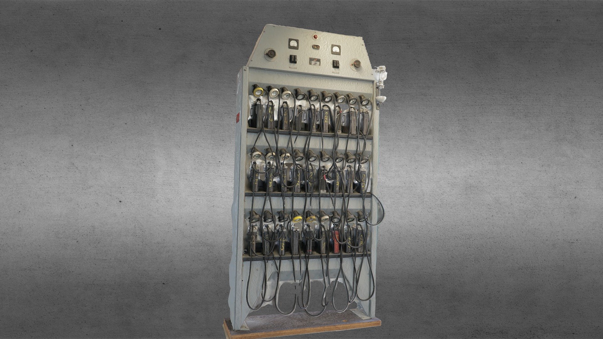 Lamp charger rack