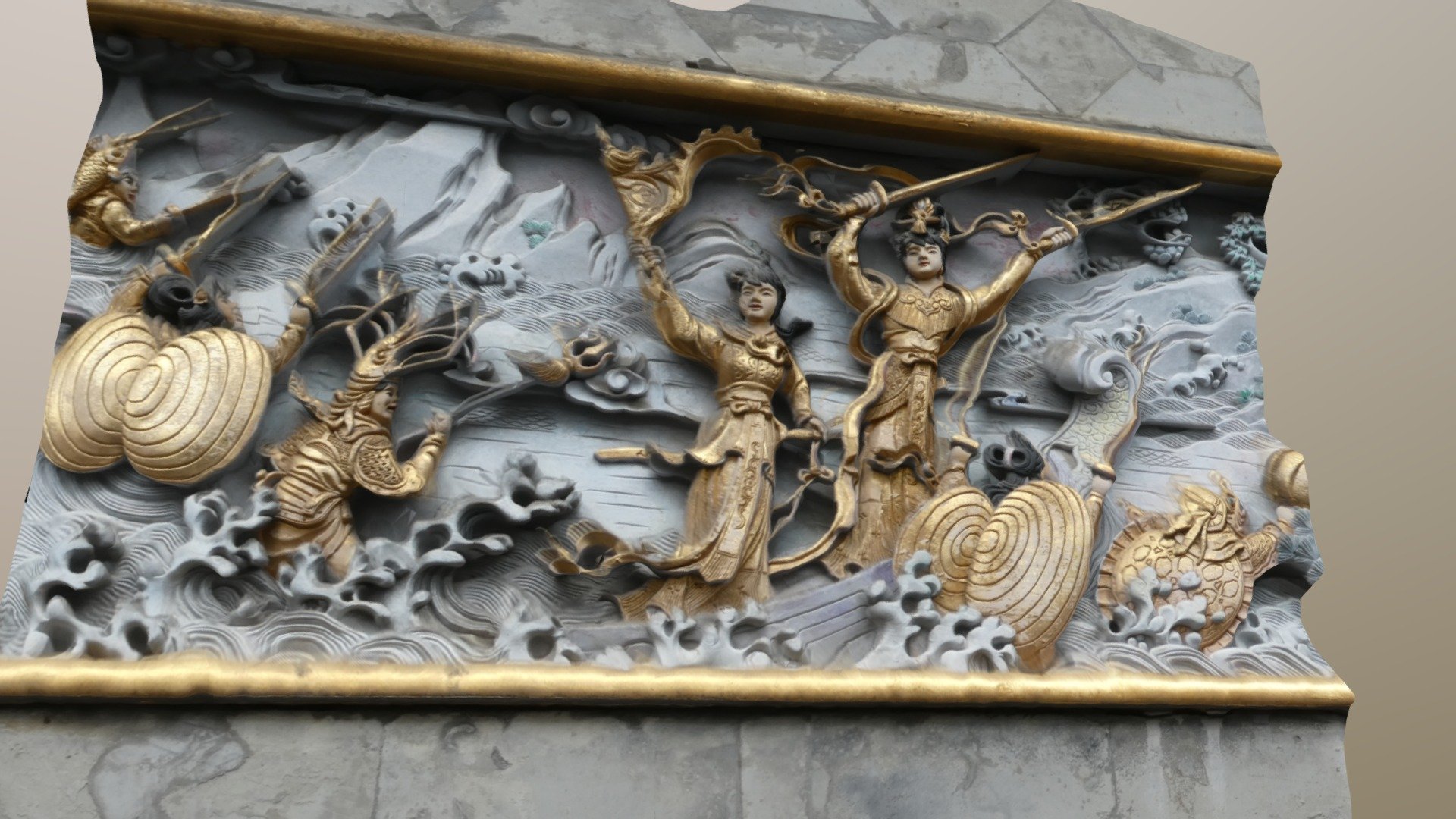 Chinese wall relief
