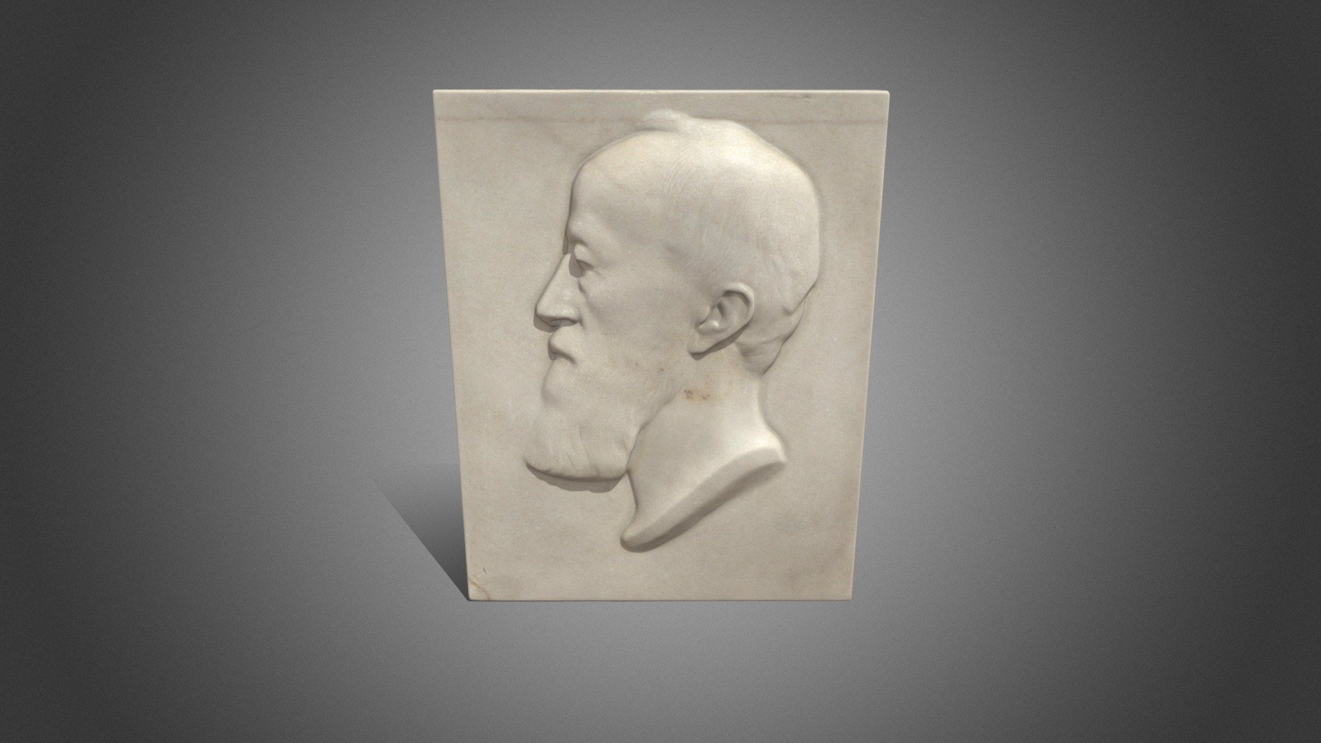 Marmorrelief: Alfred Krupp