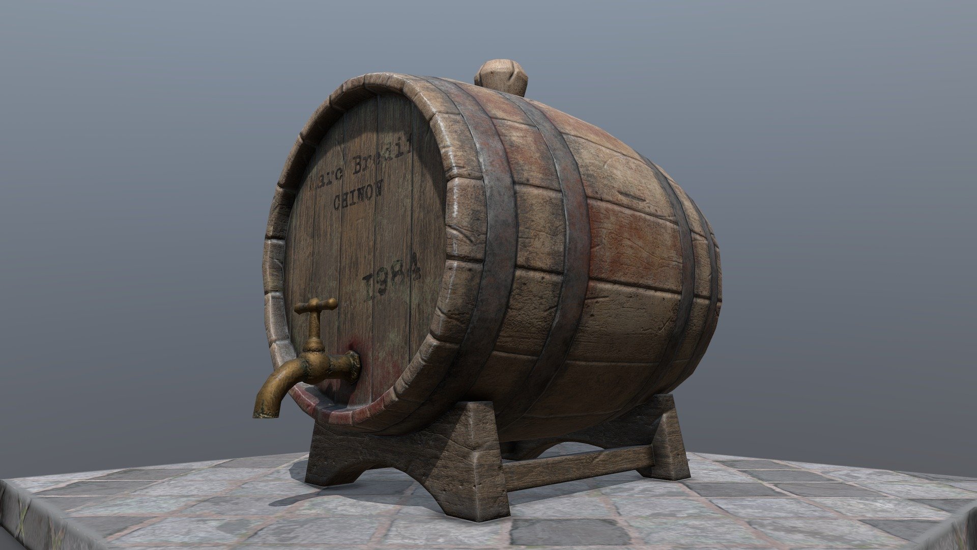 Old wine barrel