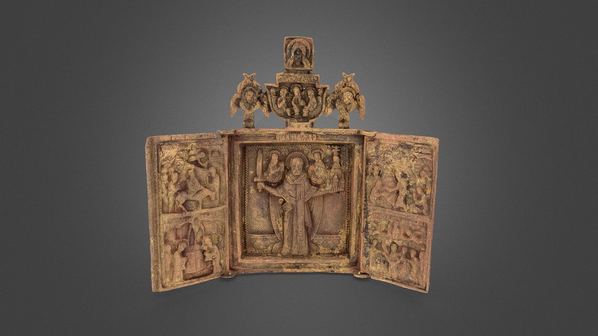 Matkaikonostaasi,Miniature iconostasis(H77006:1)