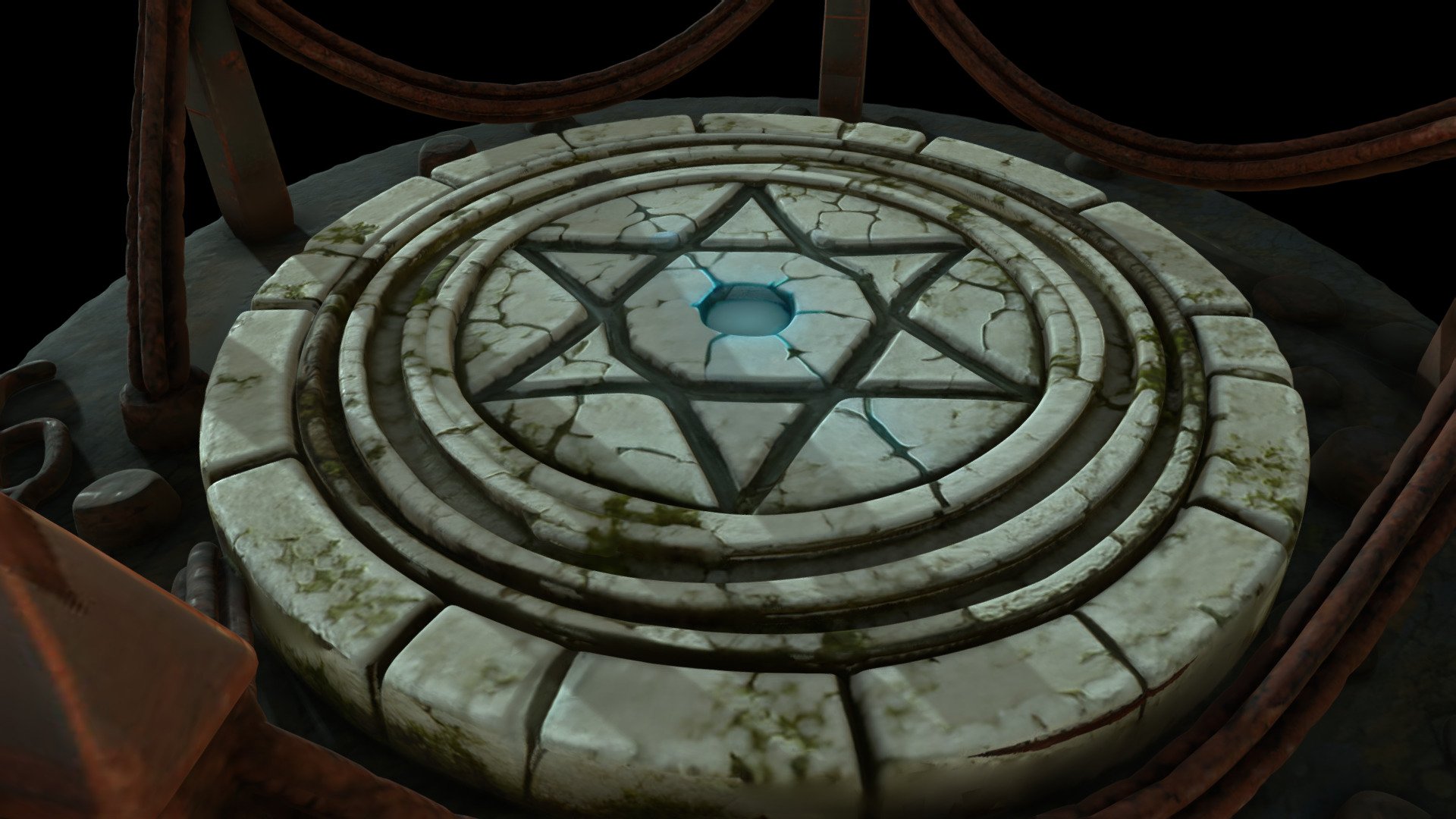 Occult Ritual Circle – Stylized Prop