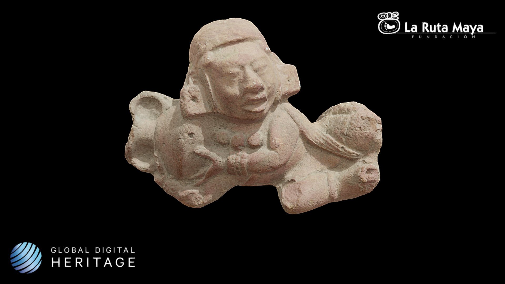 Male Figurine/Whistle Holding a Jar