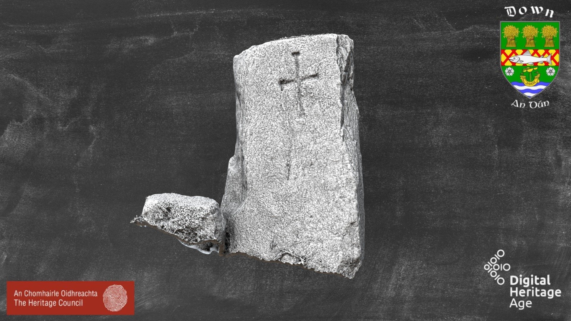 DOW047:042 - Cross Inscribed Stone 1