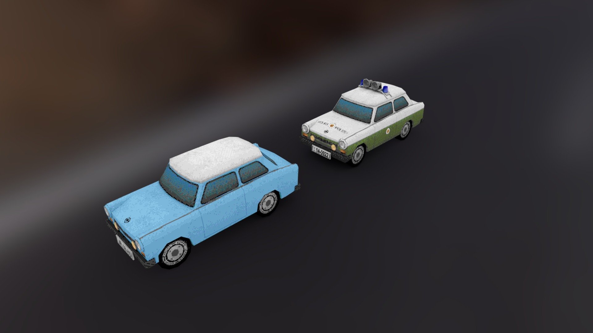 PSX/Retro EastGerman Trabant (Civilian & Police)