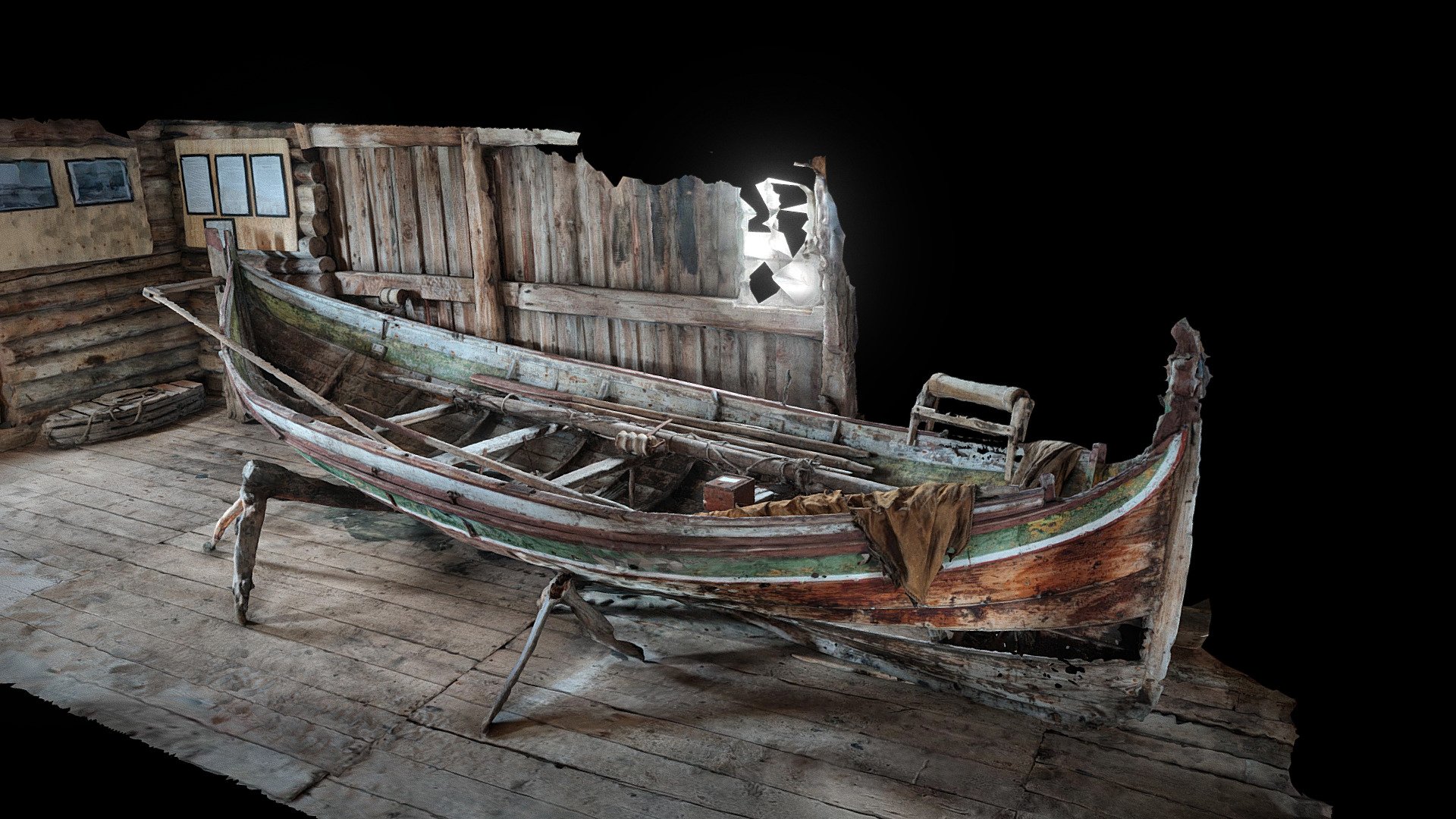 Korsnes museum, Norwegian 18th century boat
