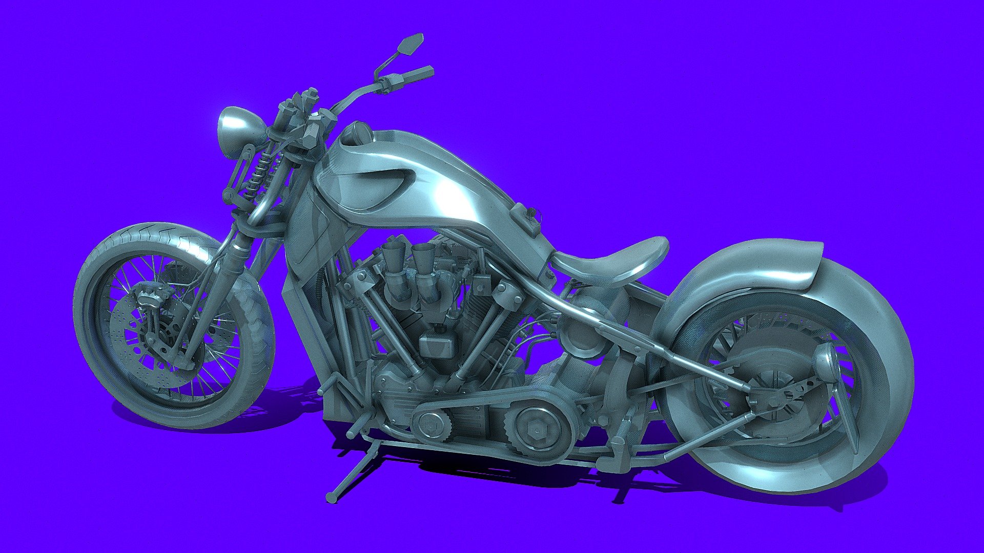 Chopper 3D Model STL Format