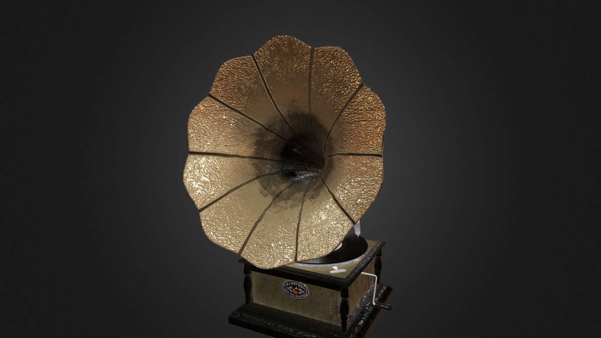 gramophone 3d model