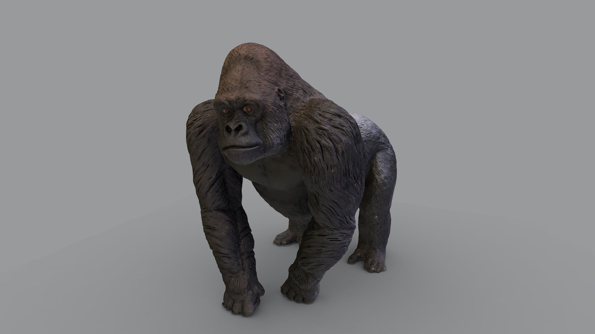 Silverback Gorilla Figurine