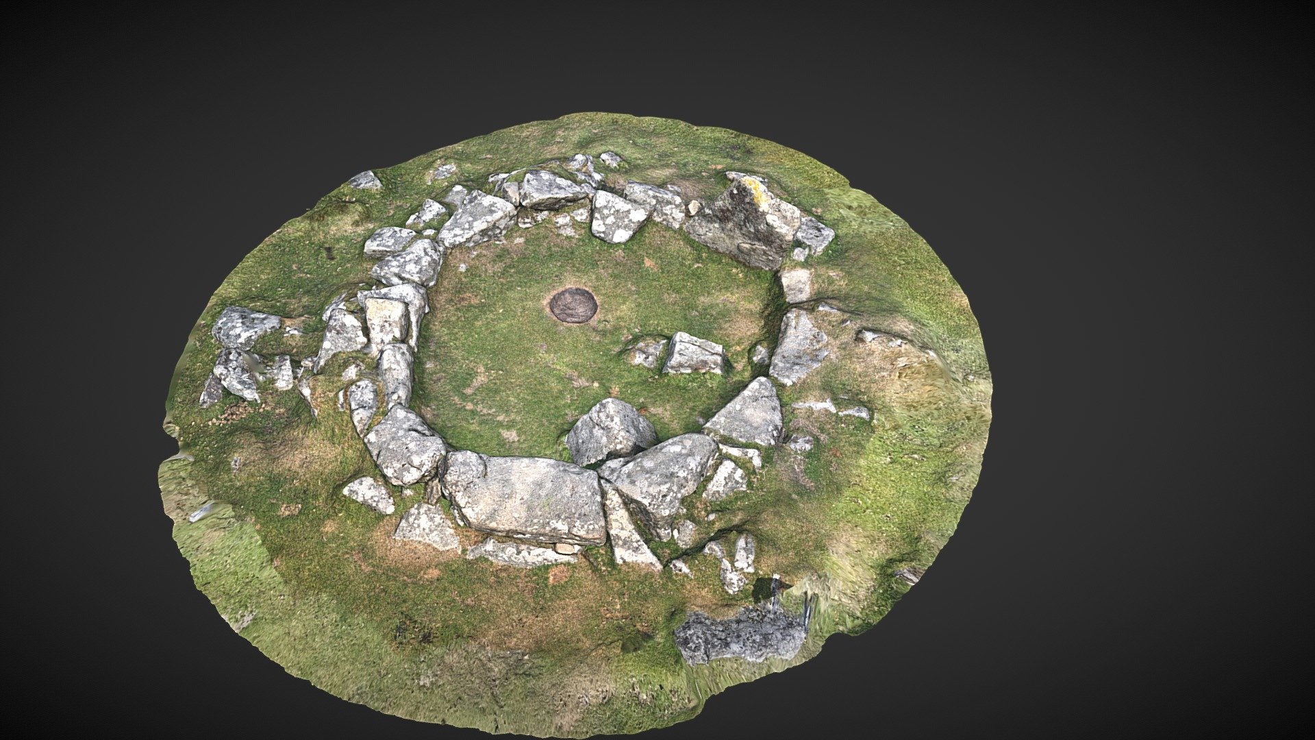 Bronze Age Hut circle. Grimspound, Devon