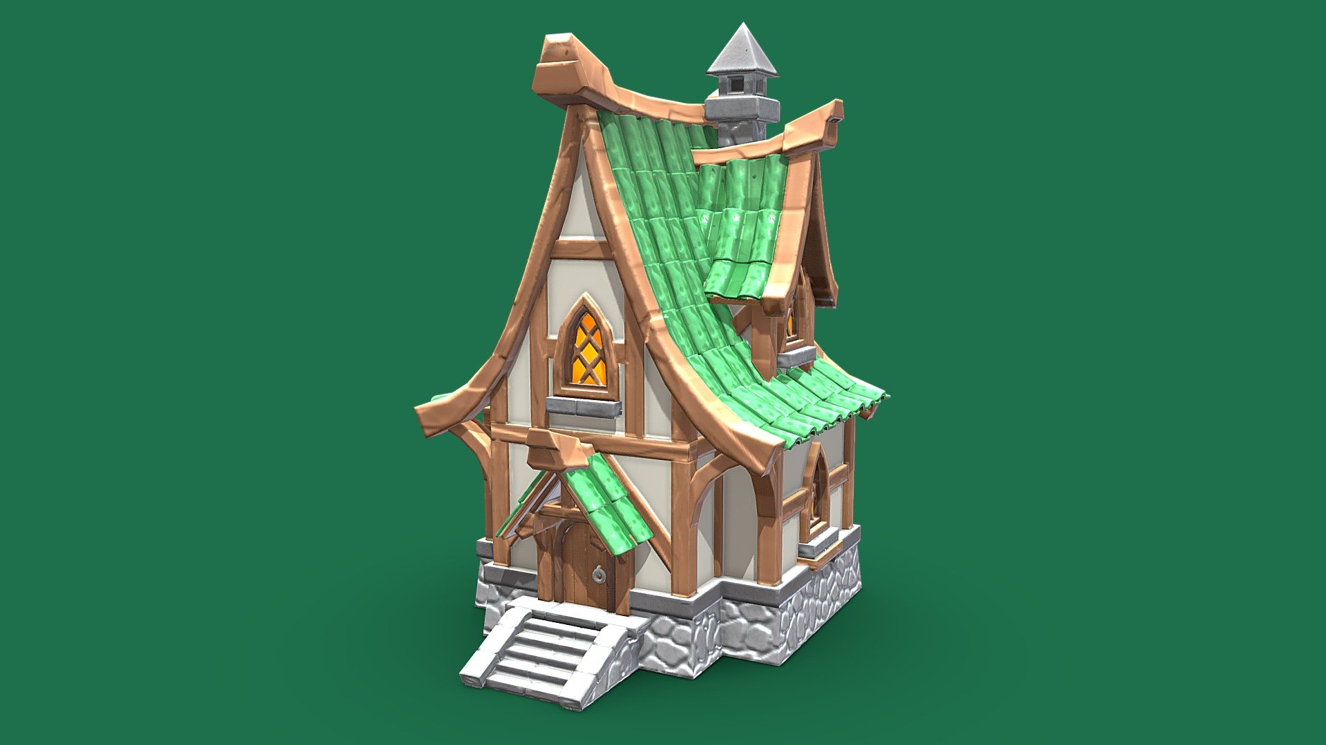 Stylized Medieval House | FREE