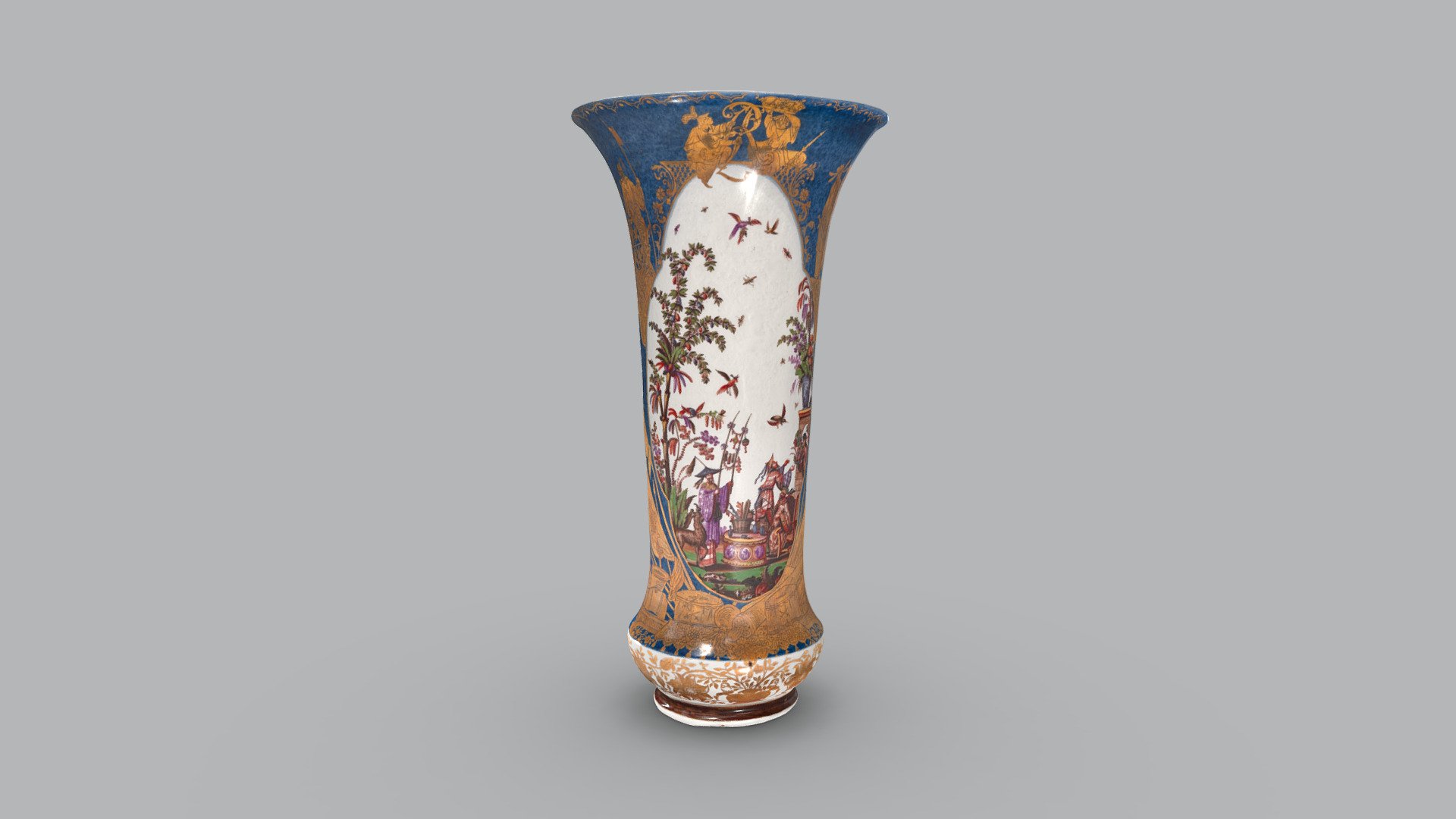 Vase mit Chinoiseriedekor, Meissen