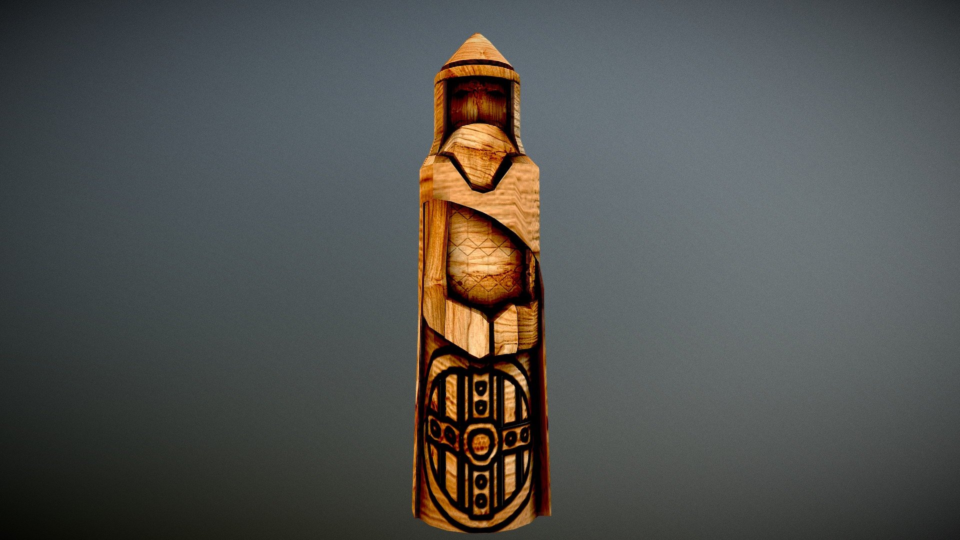 Wooden Viking Statue