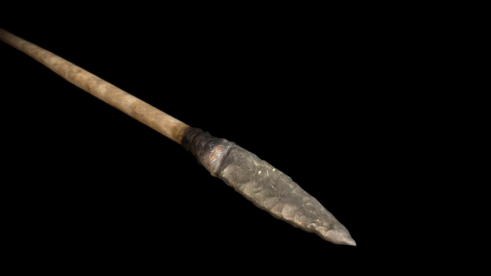 Prehistoric Spear - Artifatcs Low Poly