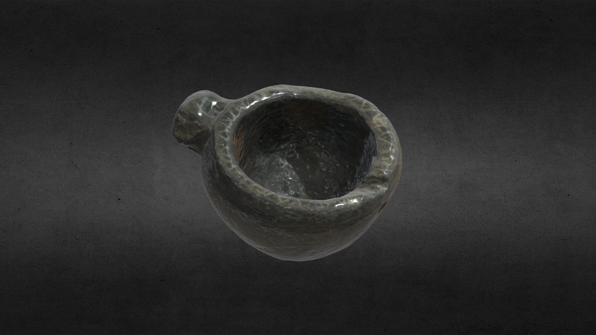 Iron Age stone lamp