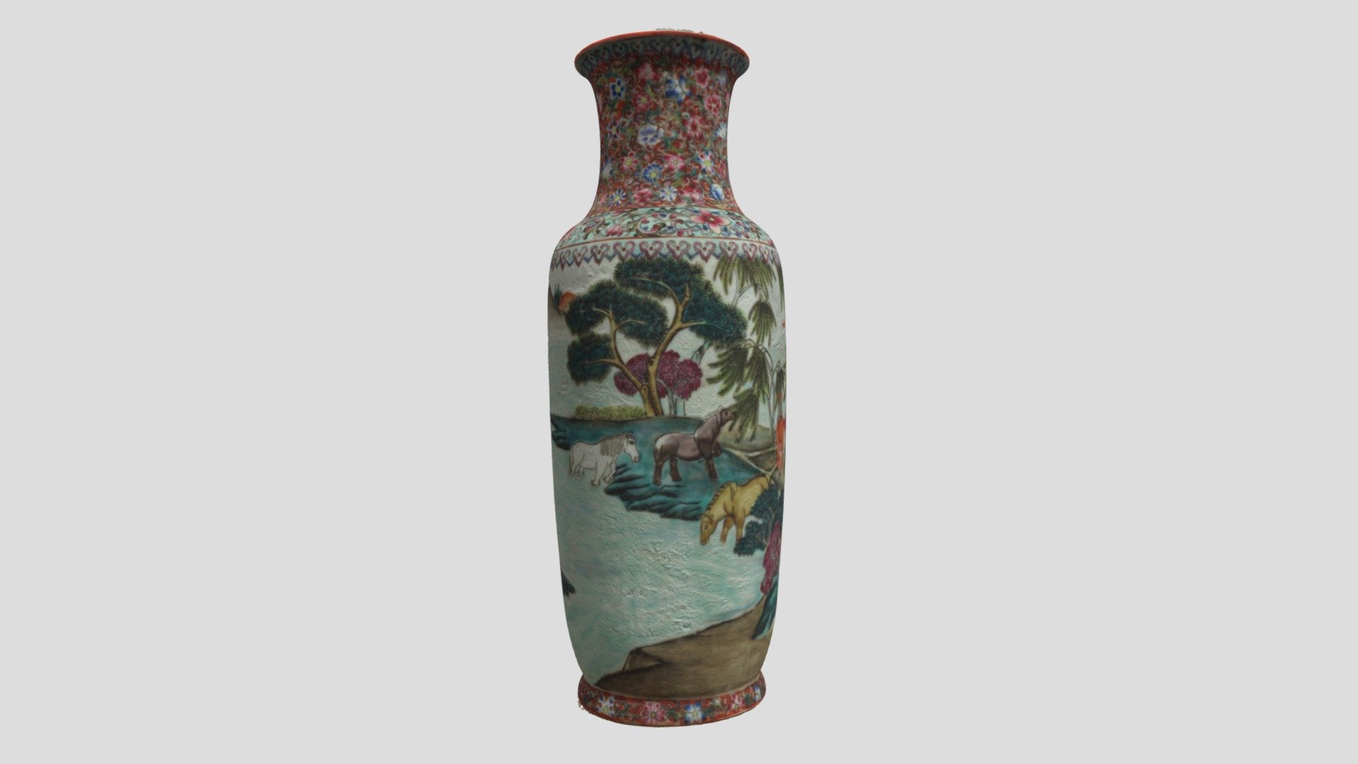 Chinese Porcelain Famille Rose Vase #2