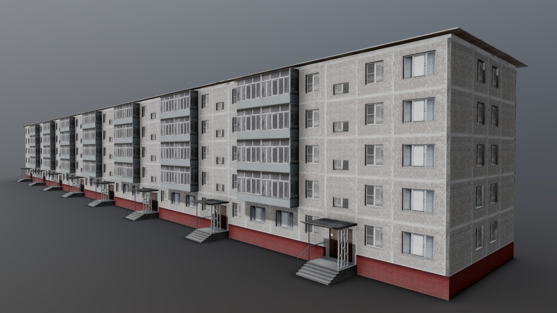 Soviet panel house built in the 1970s