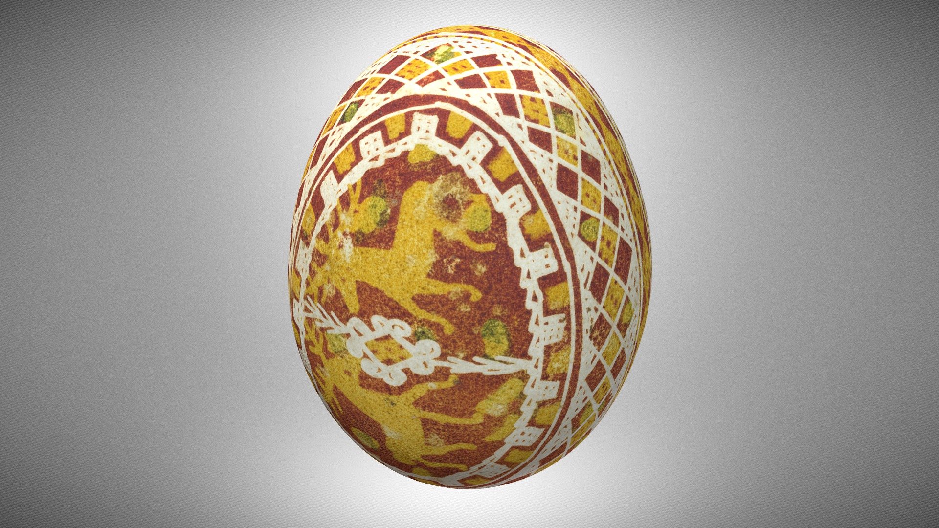 Hutsul Easter egg from Kosmac