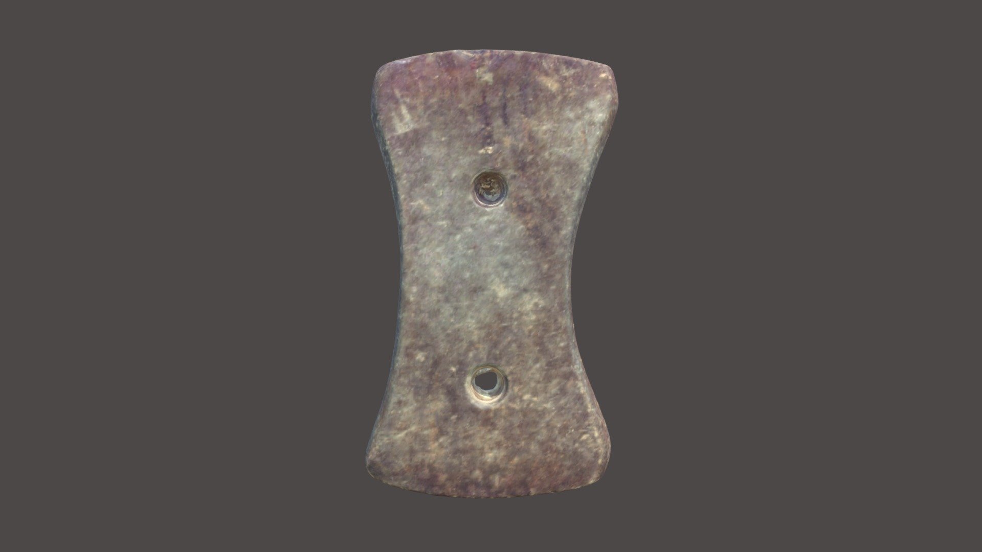 FR037, Middle Woodland, biconcave gorget