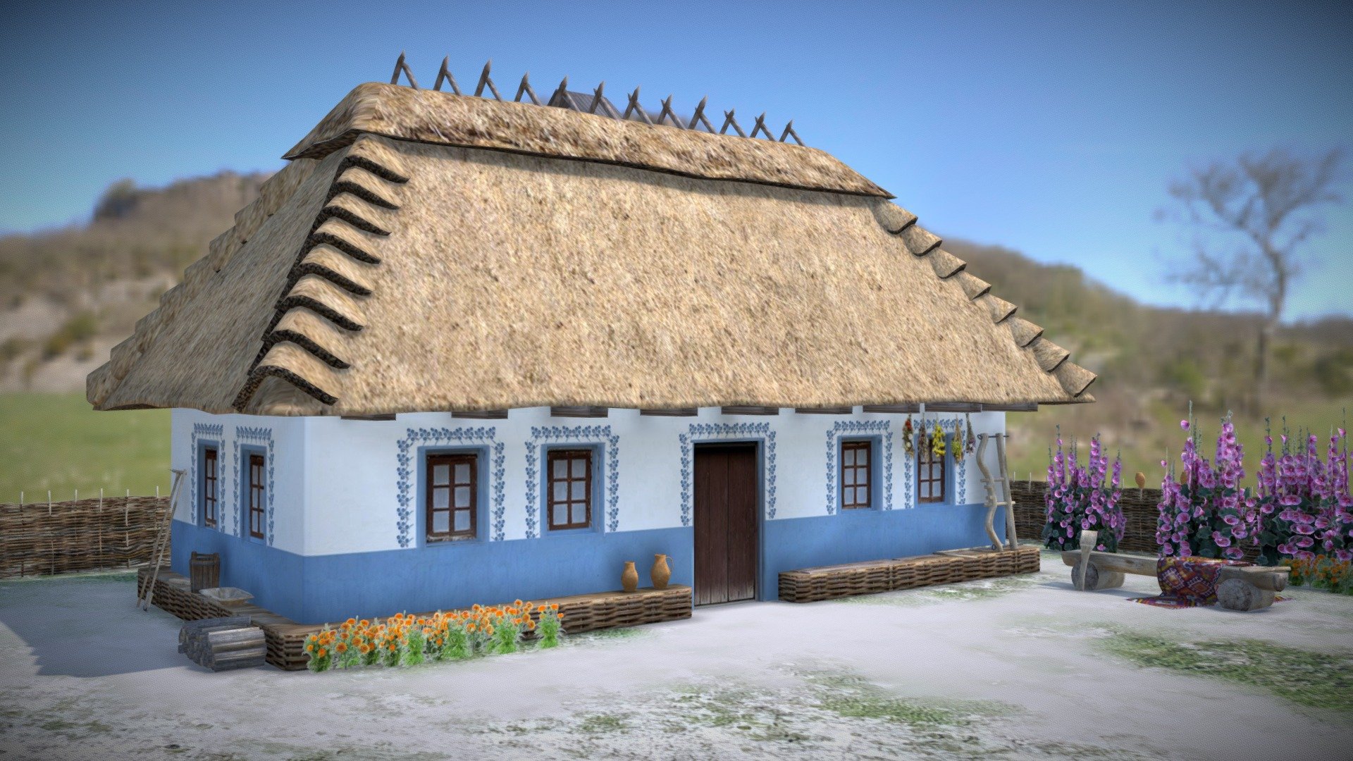 Ukrainian traditional house