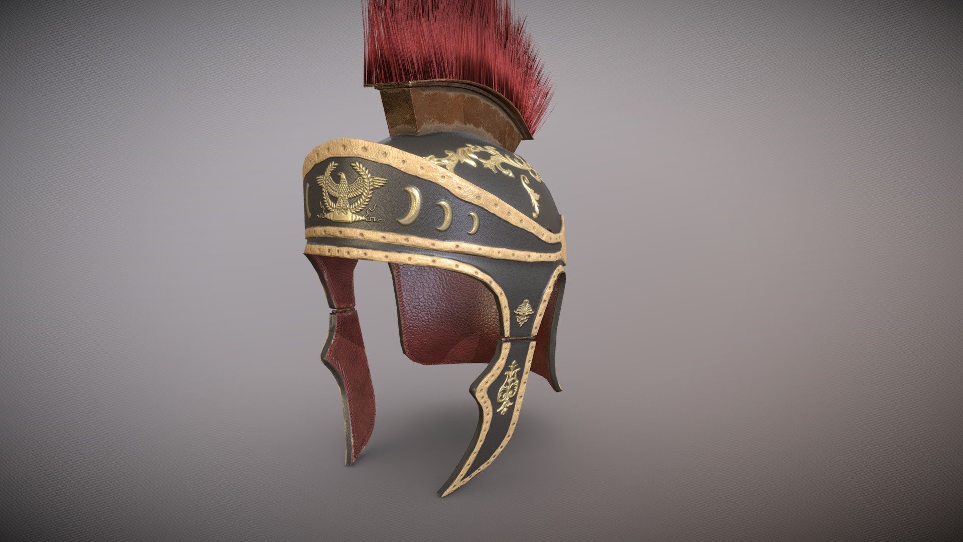 Imperial Roman Leather Helmet