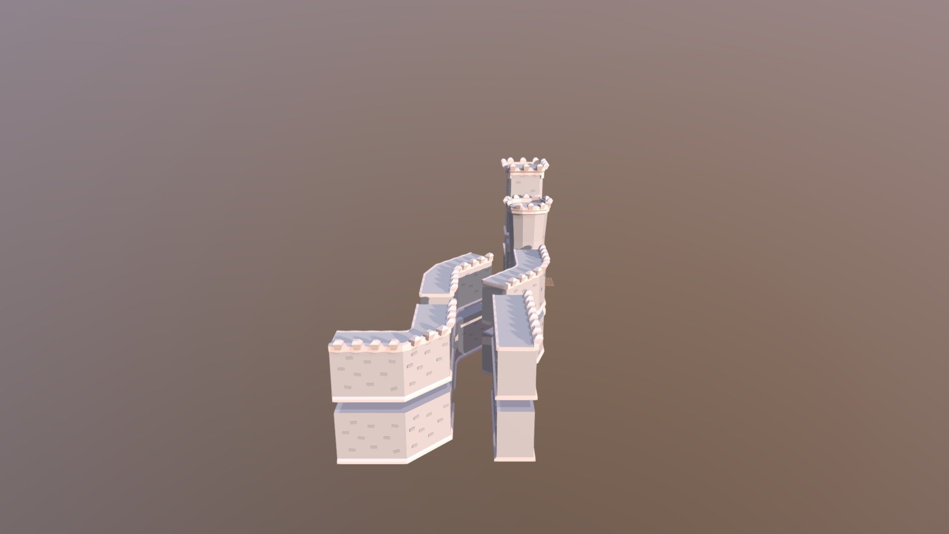 Castle Low Poly(Modular)