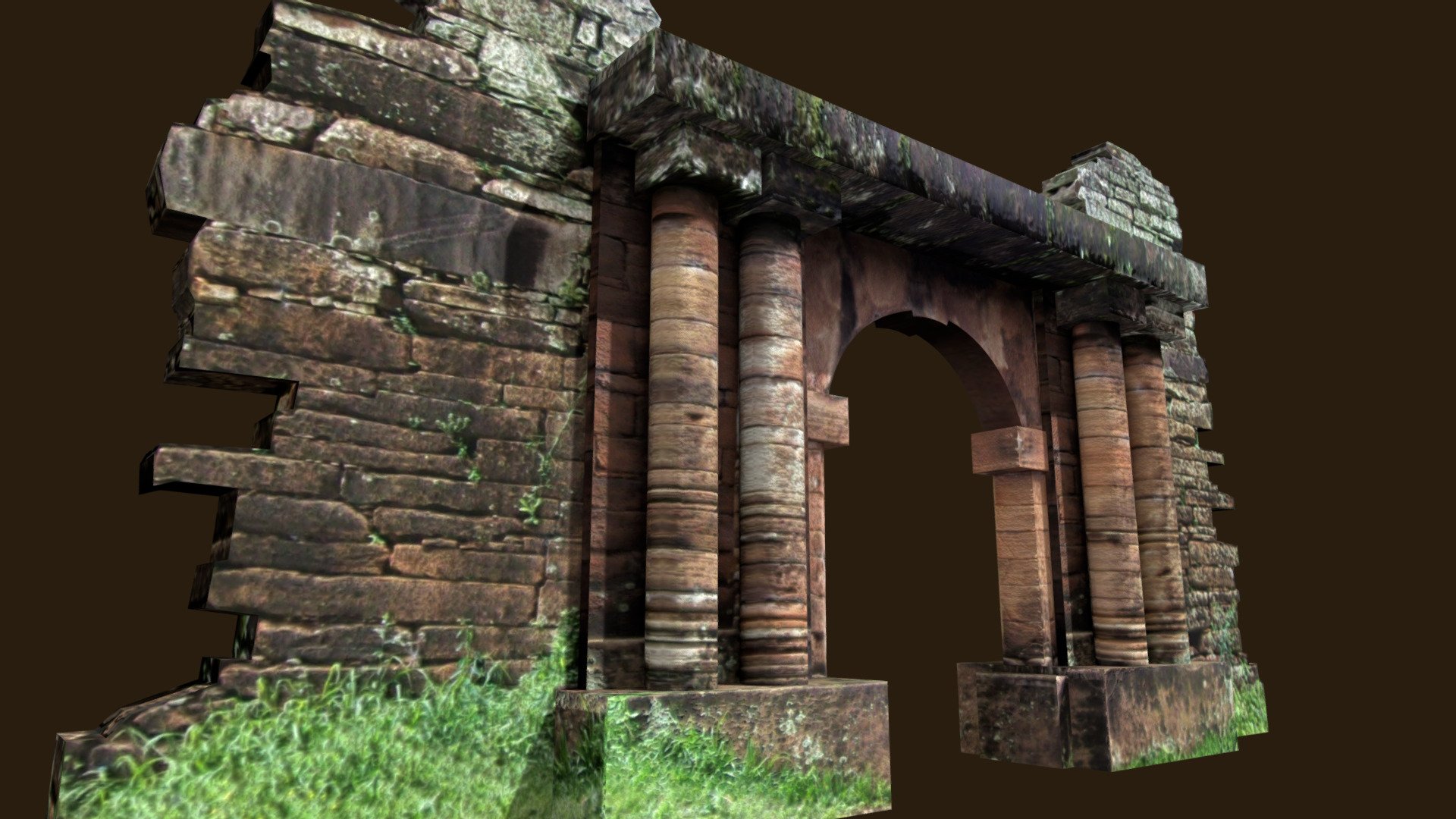 San Ignacio stone archway