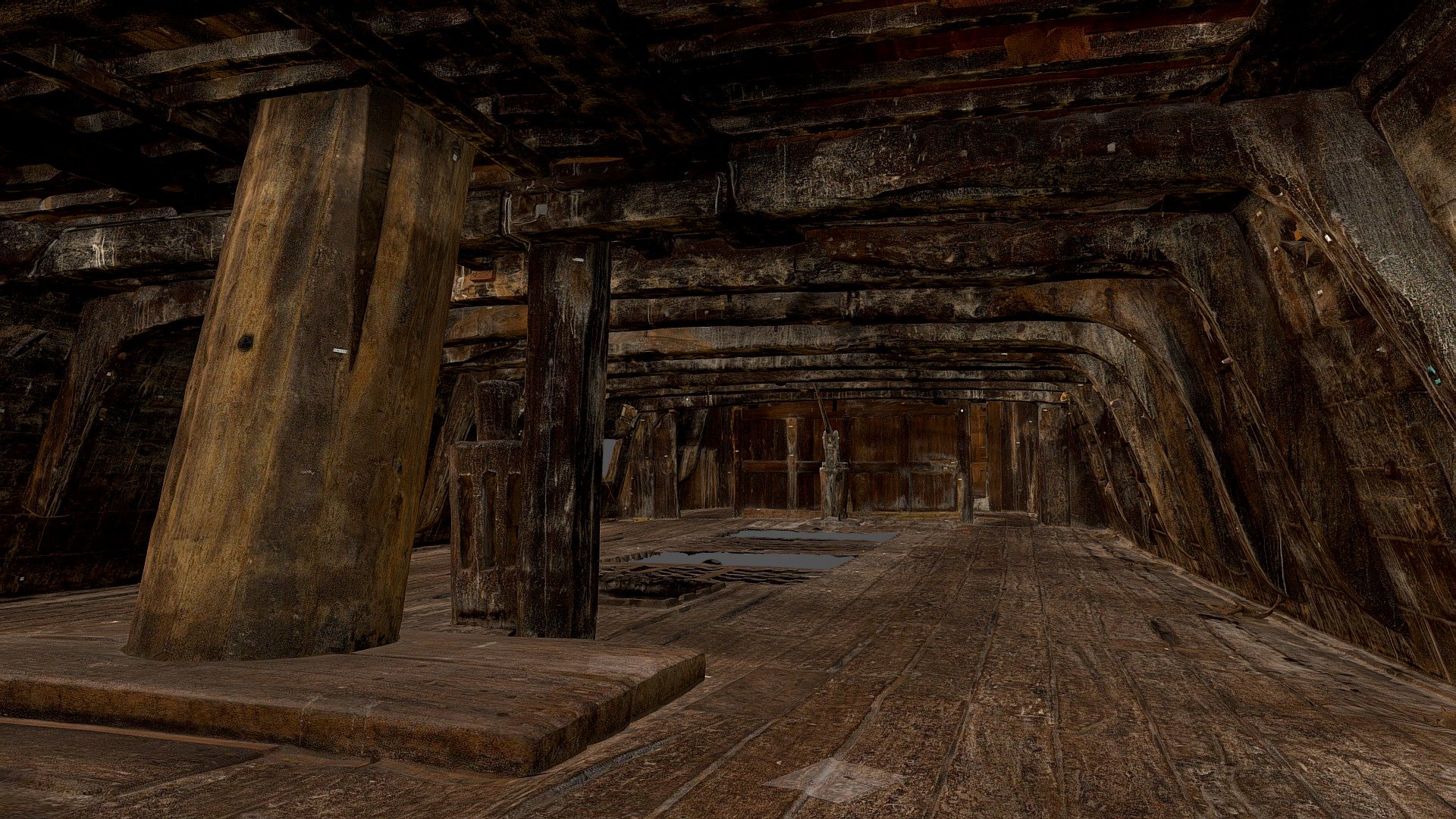 Vasa, the upper gun deck