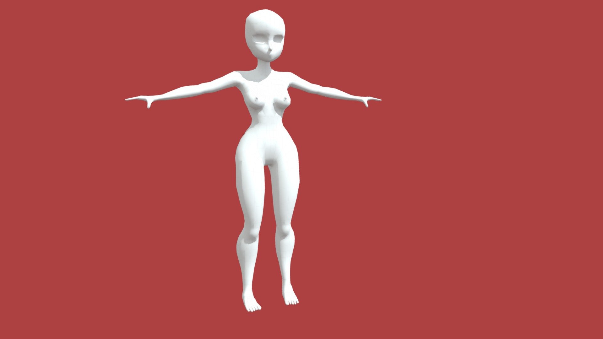 Retopology exercise - Low poly
