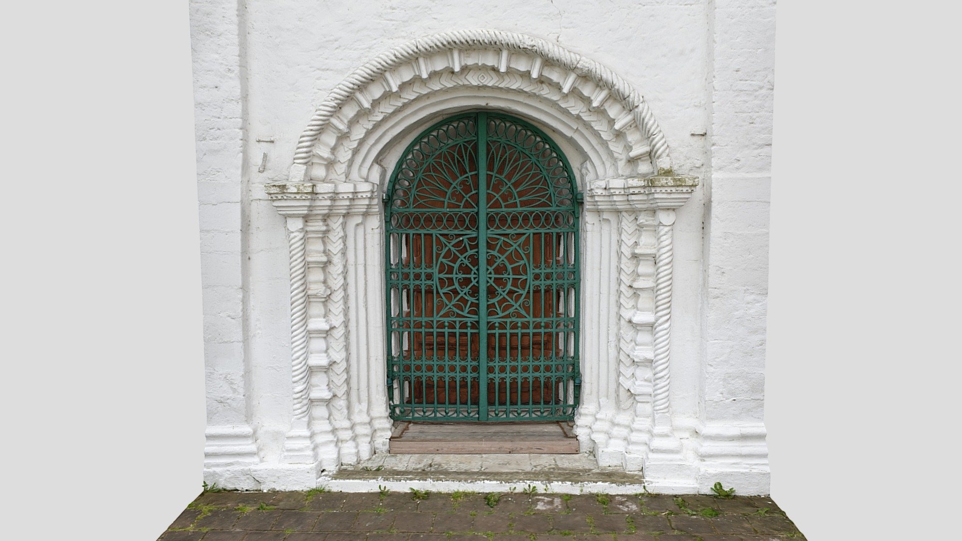 Door of Dormition Cathedral in Kolomna, Russia