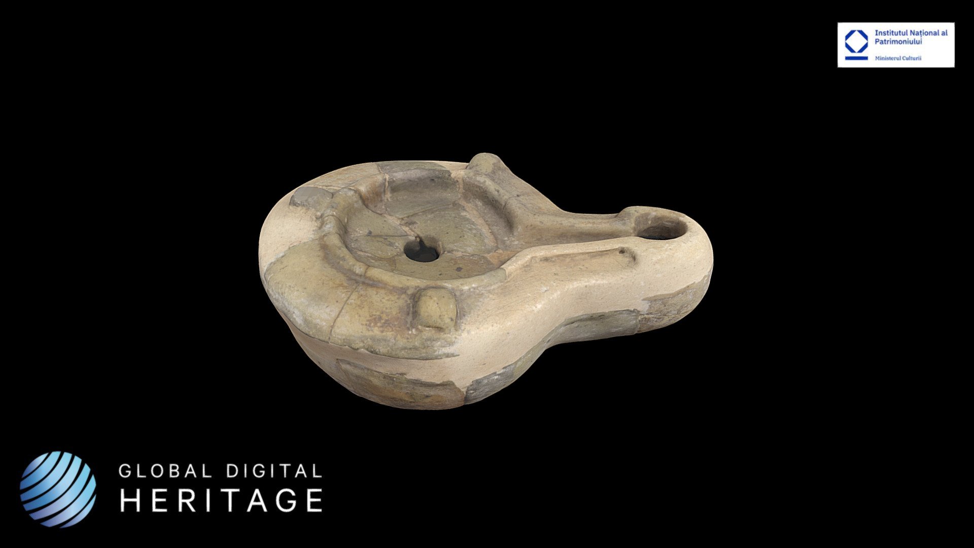 Ceramic oil lamp