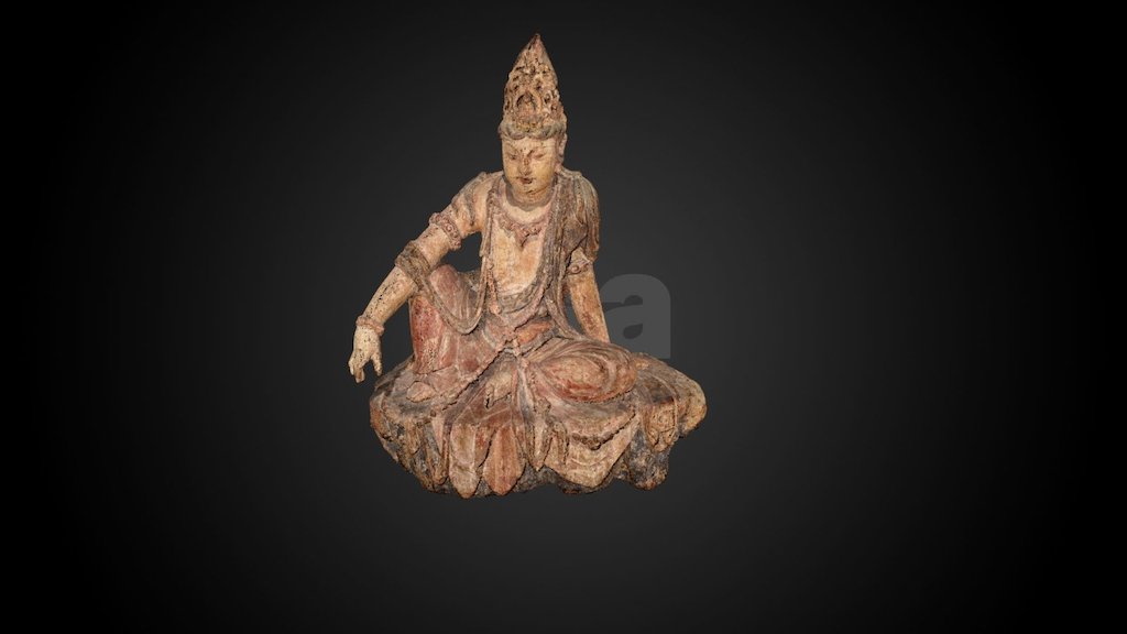 12th C CE Water-Moon Guanyin - point cloud