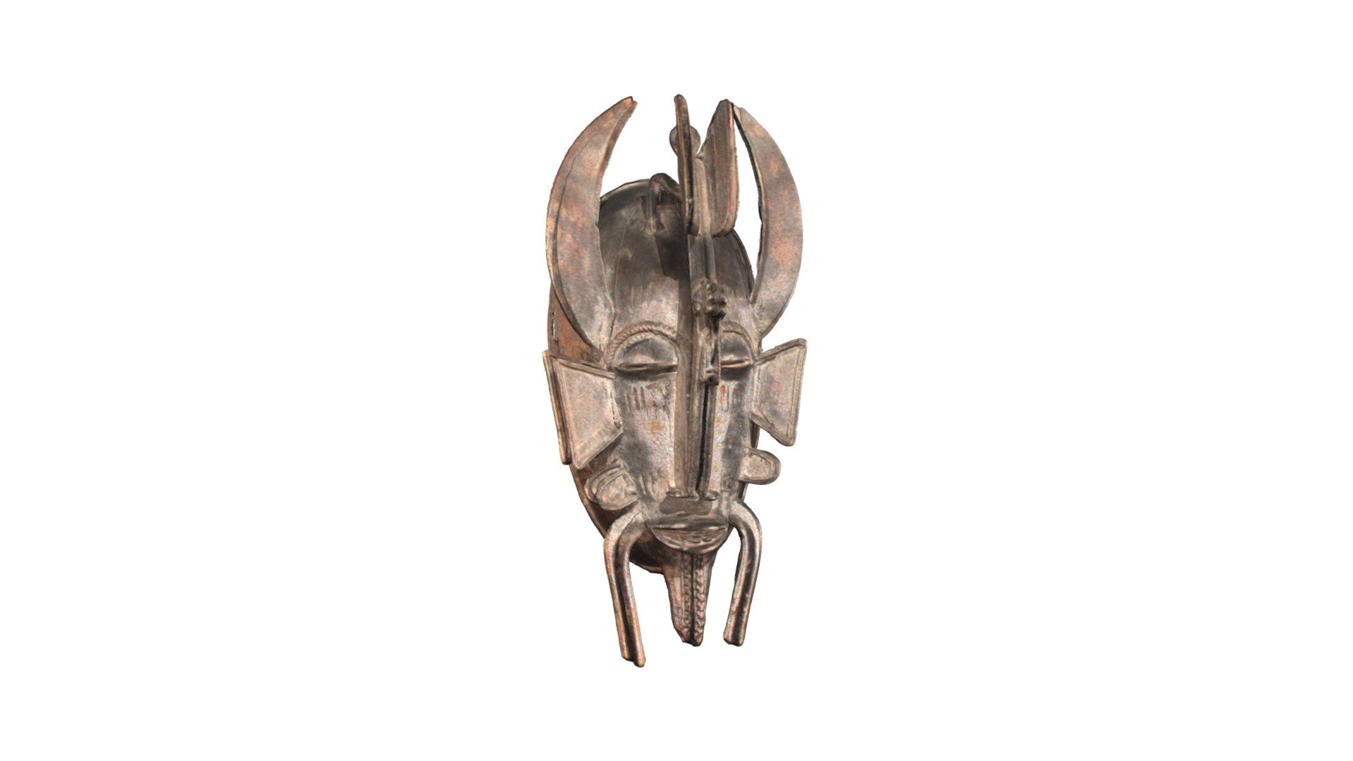 Senufo People Kepele Ceremonial Dance Mask