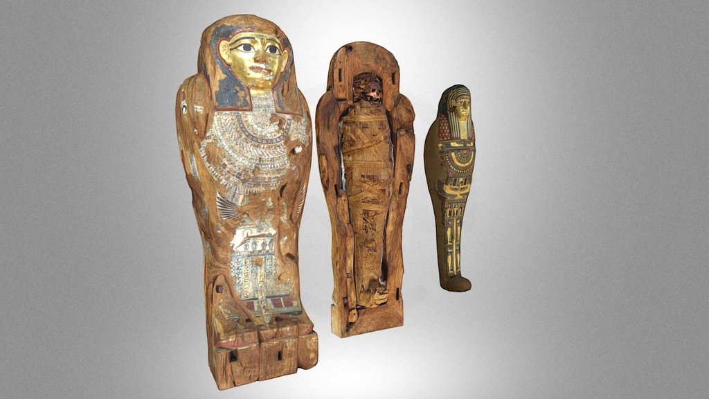 Aset-iri-khet-es mummy sarcophagus & cartonnage