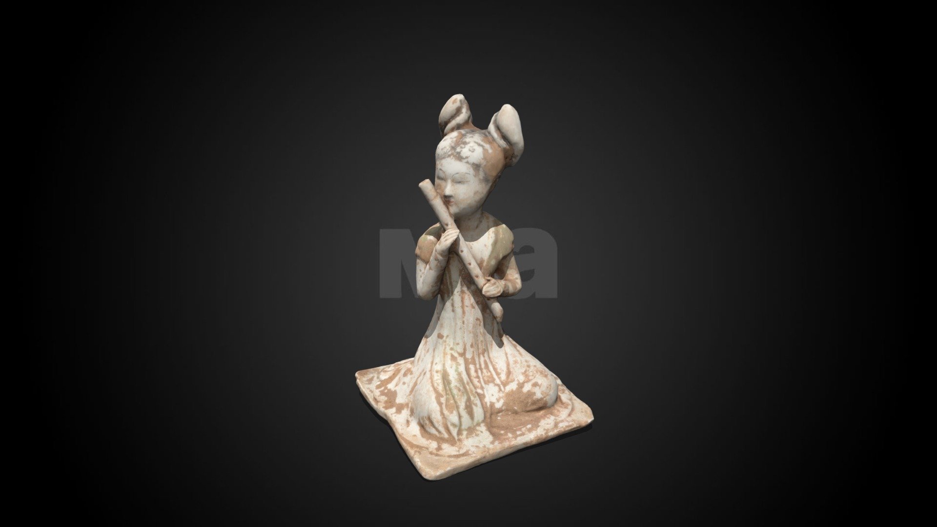 Tomb figure - flute player